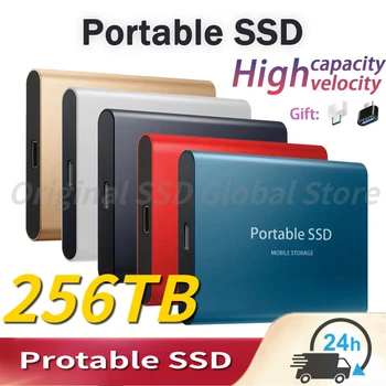 Портативный SSD Внешний жесткий диск USB 3,0 Интерфейс Высокоскоростной 64 ТБ 2 ТБ Твердотельные устройства хранения данных на жестком диске для Ноутбуков/Настольных компьютеров